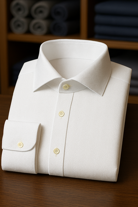 White Sculpted Texture - Made to Measure