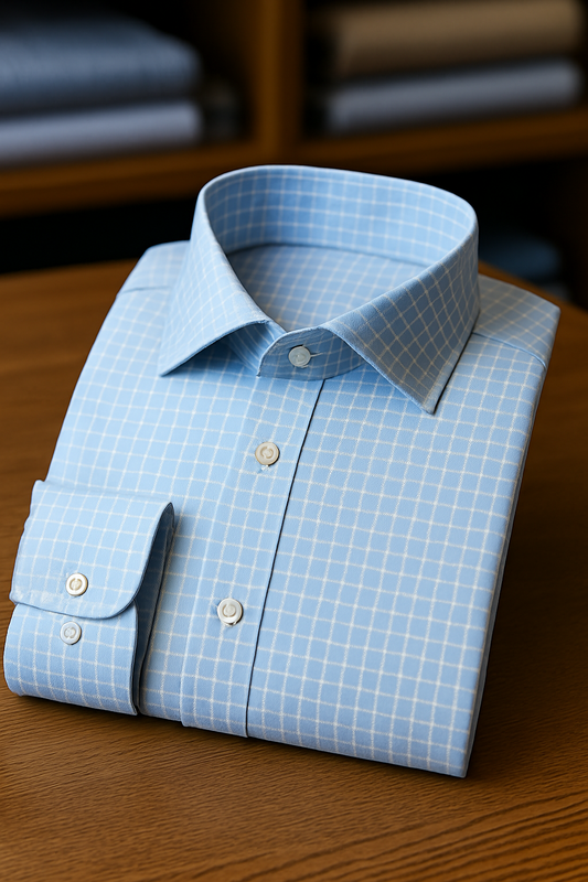 Light Blue Grid Essential - Made to Measure