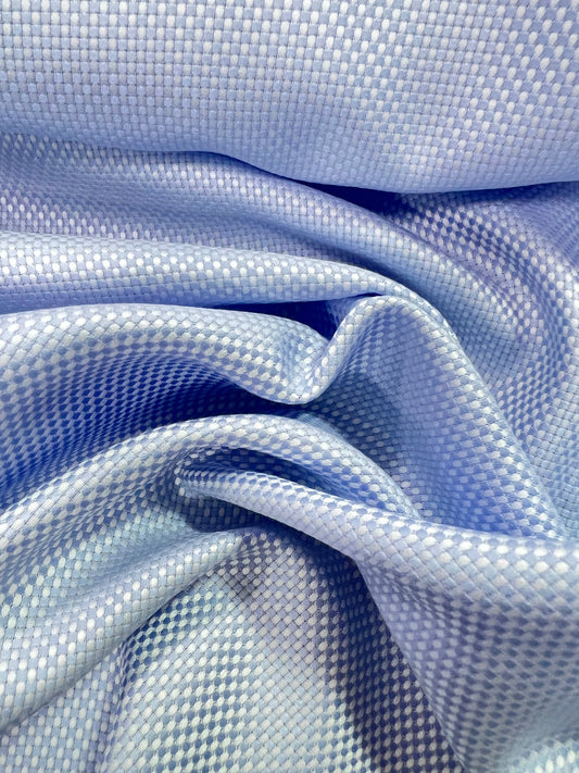 Luxe Weave Sky Piquet - Made to Measure