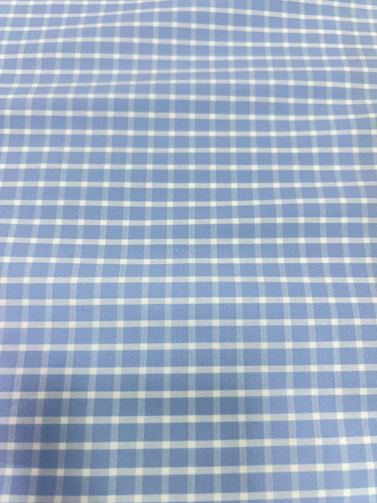 Albini® - Light Blue Grid Essential - Fabric