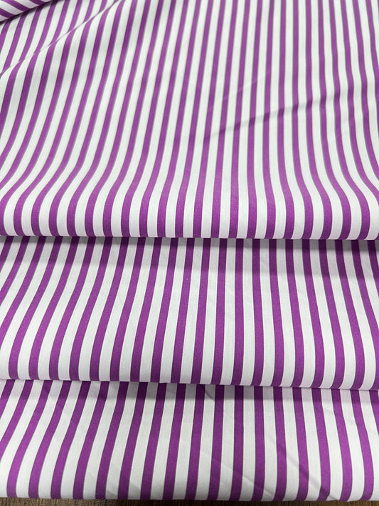 Albini® - Lilac Bold Stripe - Fabric