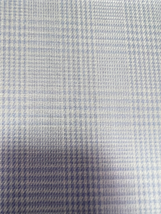 Albini® - Glencheck Sky Twill - Fabric