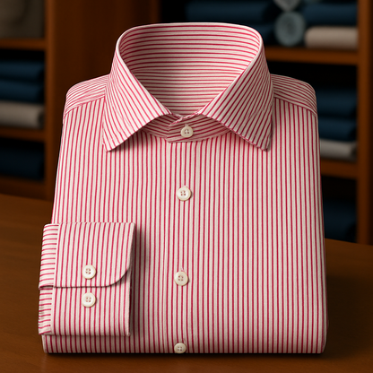 Red Thin Stripe Casual - Made to Measure