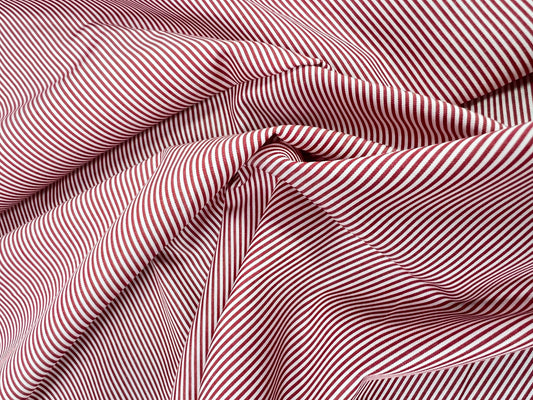 Red Thin Stripe Casual - Standard Fit
