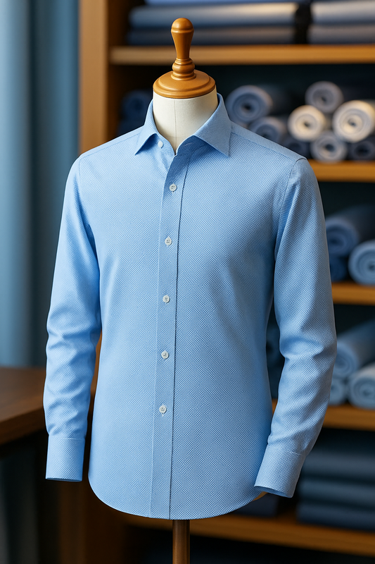 Luxe Weave Sky Piquet - Bespoke Experience