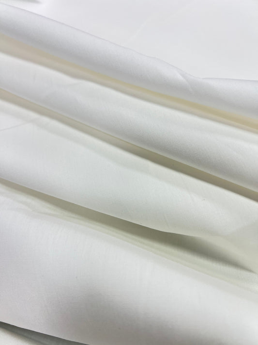 Albini® - White Refined Supima - Fabric