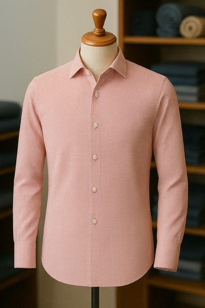 Red Light Grid Casual - Standard Fit