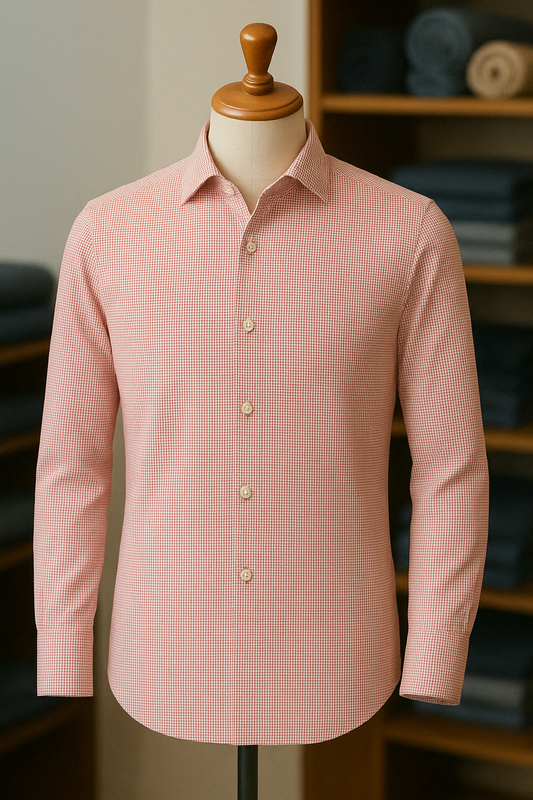 Red Light Grid Casual - Standard Fit